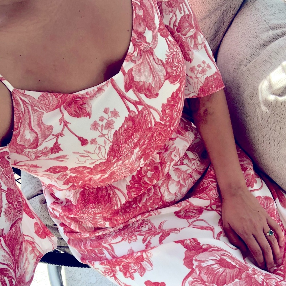 Floral print Ann Taylor for Loft dress sz small